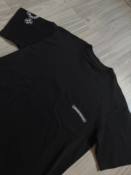 Czarna koszulka chrome hearts