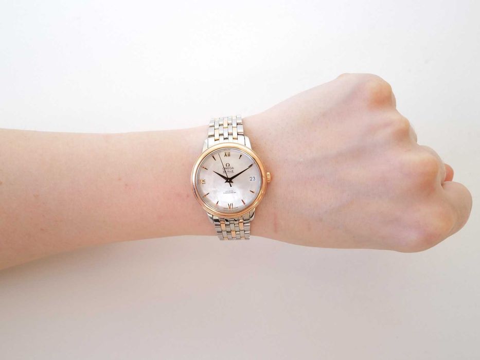 Omega De Ville Prestige MoP Dial 18K Rose Gold Steel Automatic 33