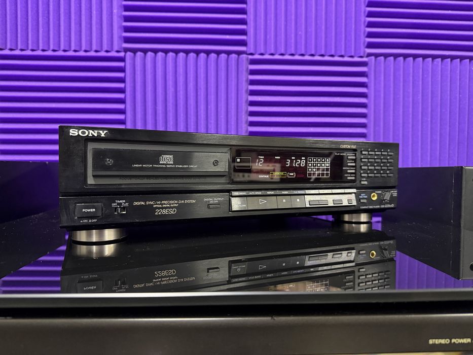 ‼️ Sony CDP-228ESD – Odtwarzacz CD Stereo Hi-Fi z Przetwornikiem DAC, Precyzyjnym Mechanizmem Odczytu i Programowaniem Utworów | Audio Room