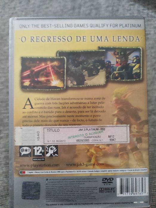 PS2 Jak 3 platinum