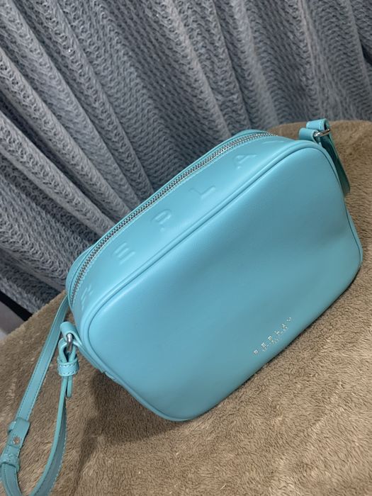 Crossbody Bag with Zip Aqua Green- Replay