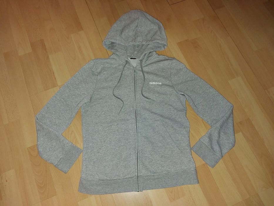 Bluza Adidas szara damska r S 36 38 suwak, oryginał