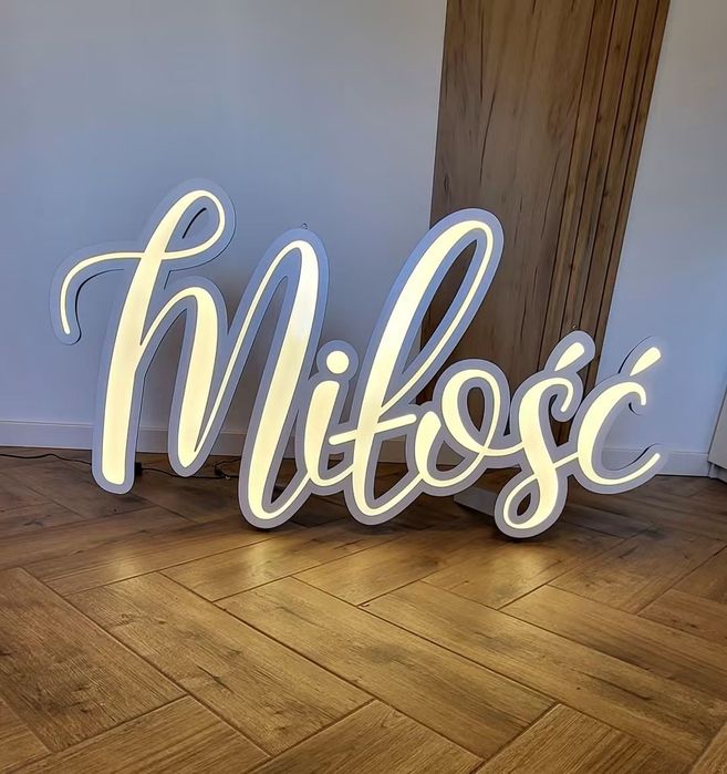 Neon Led Miłość slub Wesele 50x100cm