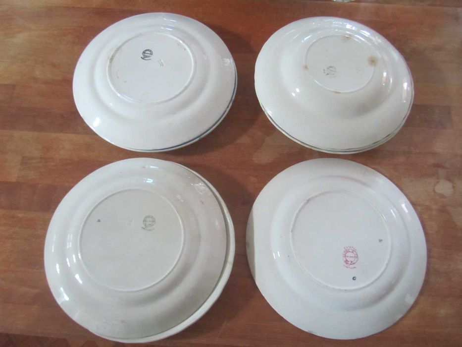 8 pratos antigos sacavém + vista alegre