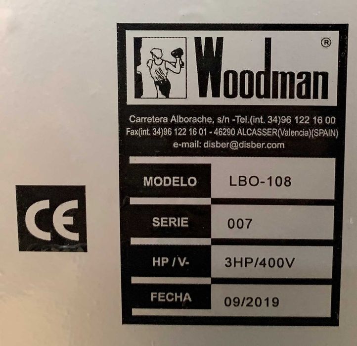 Lixadeira Banda Oscilante WOODMAN - novo