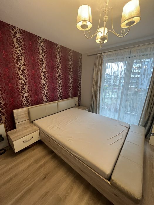 Łóżko z oświetleniem i szafkami nocnymi Rondino 160x200