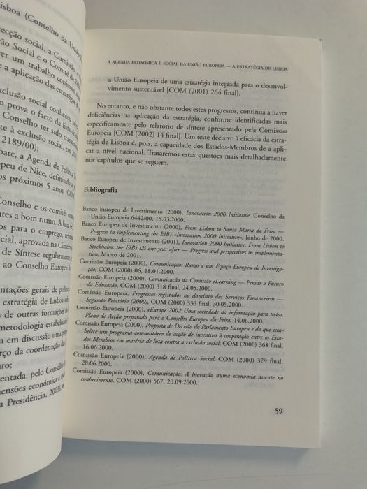 A agenda económica e social da União Europeia