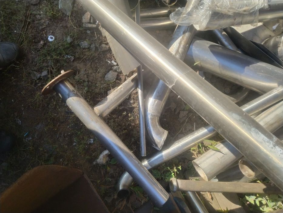 Трубы из пищевой нержавейки  разные