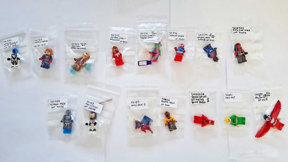 Lego Super Heroes Marvel DC Batman Movie Lote Minifiguras novas montadas