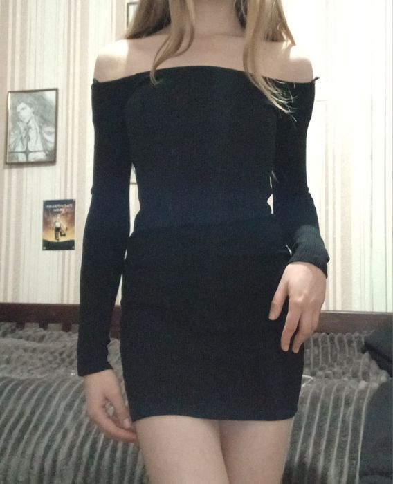 красивое чёрное платье