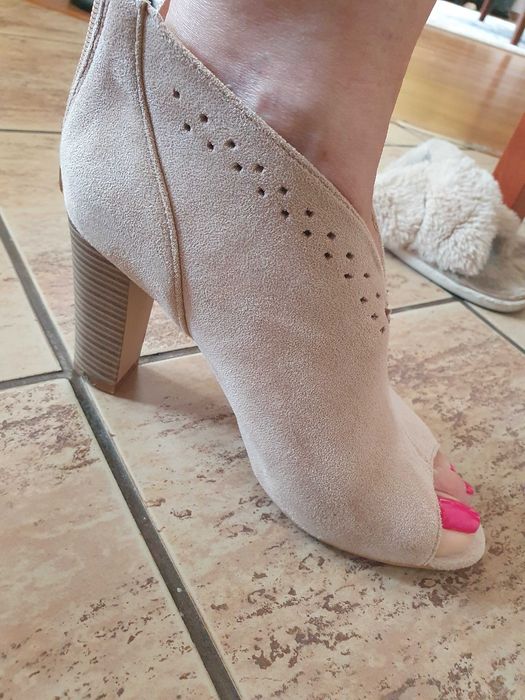 Botki open toe 38 Vinceza