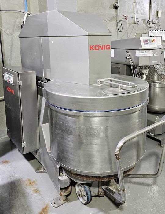 Amassadeira Espiral Dupla Industrial Konig 500L c/ 3 Tinas – Padaria /