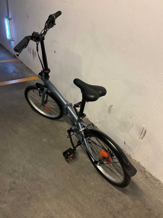 Bicicleta BTWIN dobrável Tilt 120 Cinzenta
