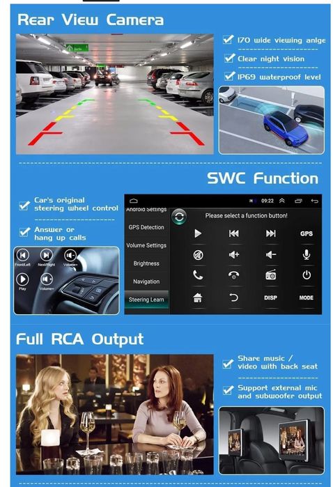 Rádio 9" Android Toyota Avensis 2002/08 CARPLAY WIFI GPS 2/32GB Novo
