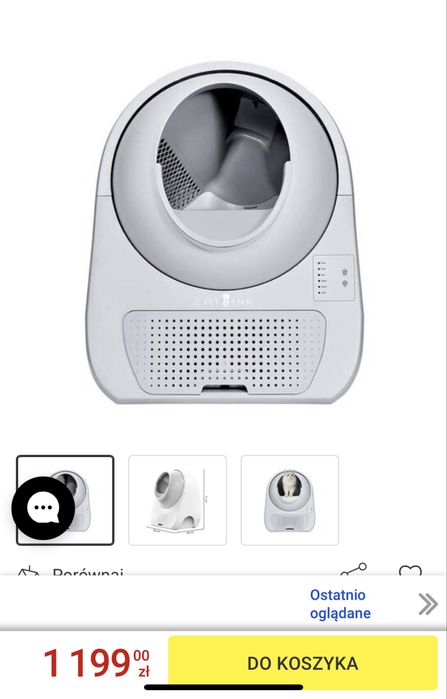 Inteligentna kuweta samooczyszczająca CATLINK + schodki | jak nowa