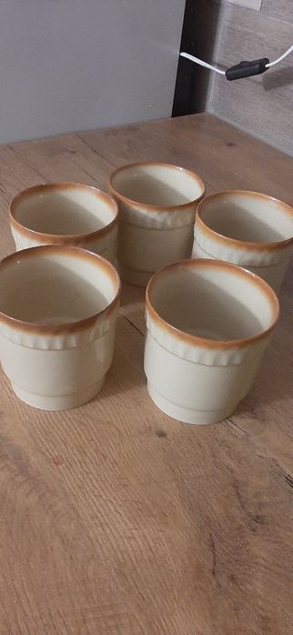 Kubki zakłady Tułowice porcelit PRL