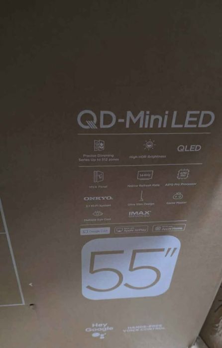 TCL 55Q6C, 55" QD-Mini LED TV, 4K HDR Premium de 1000 nits