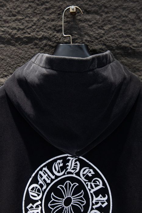CHROME HEARTS худи мужское унисекс черное оверсайз