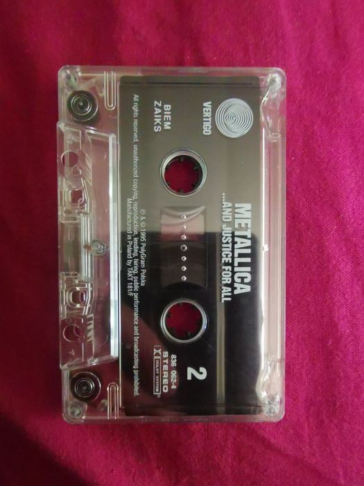 Kaseta: METALLICA "...And Justice for All" / wydanie: 1995 r.