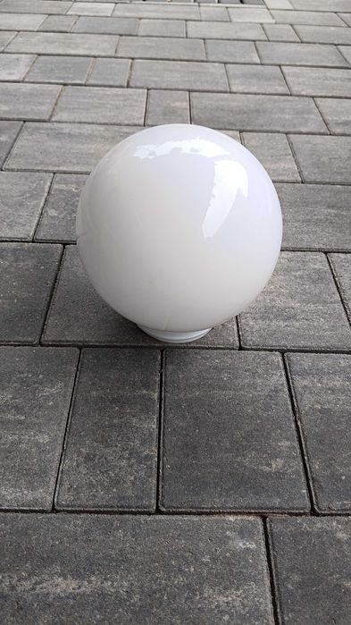 Klosz kula mleczna biała do lamp żyrandoli
