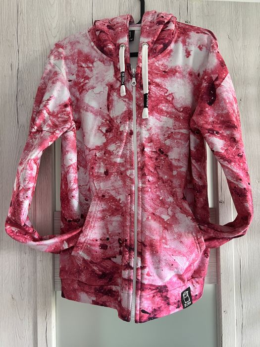 Bluza rozpinana z kapturem DR.CROW Marble Pink | Rozmiar XS