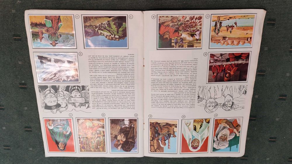 Caderneta de Cromos Homens Raças e Costumes