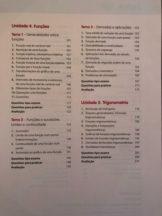 Livro de preparação para exame de matemática A