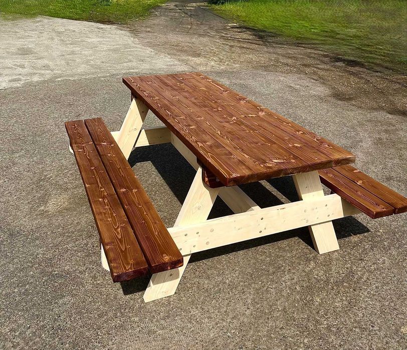 Ławostół, stół piknikowy, stół piwny, meble barowe, meble ogrodowe 2m