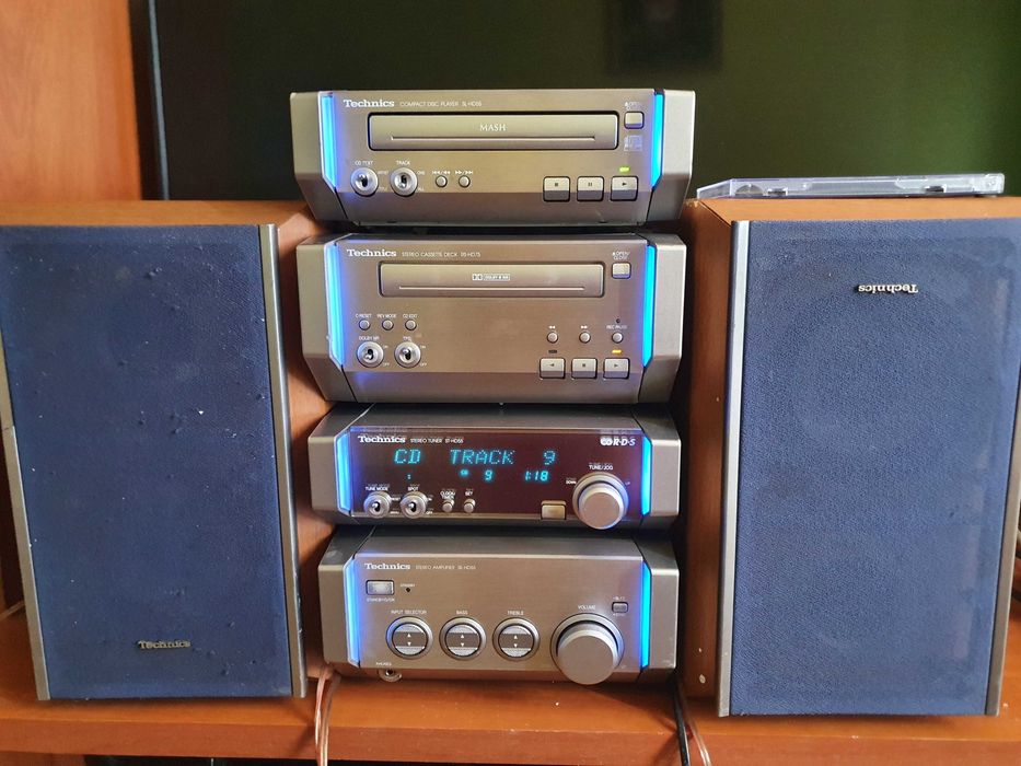 Wieza technics mocna mini wieża duzy bass głośna BDB stan wysoki model