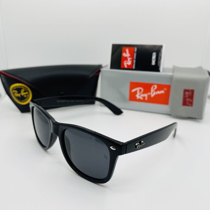 Поляризационные очки Ray Ban Wayfarer 2140P Glossy Black|Gray