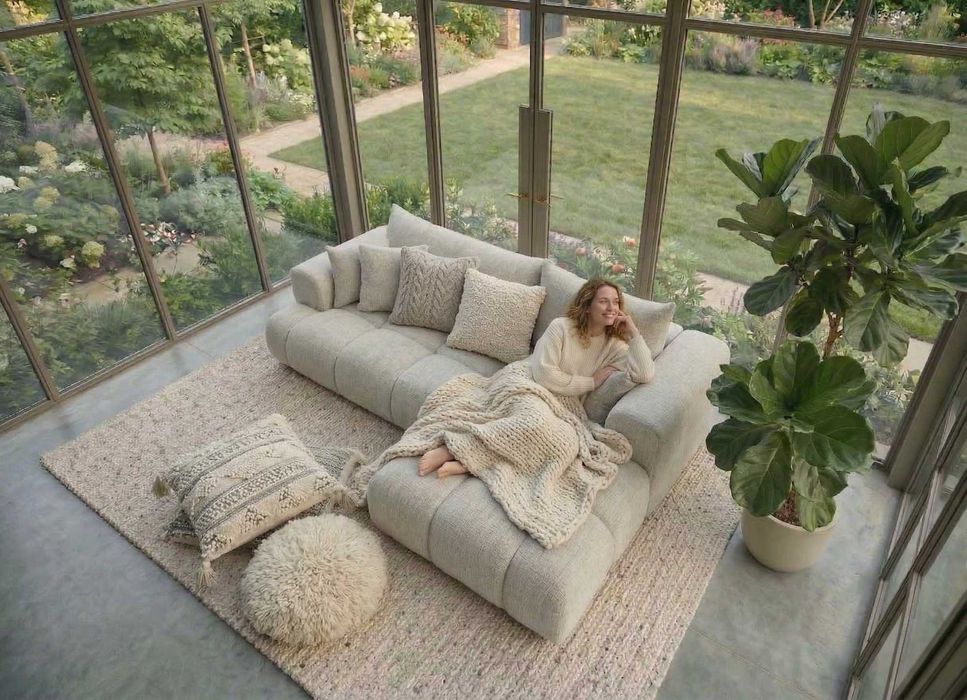 Narożnik Nowoczesny 260x165 Rozkładany Chmurka Cloud HIT WNĘTRZARSKI