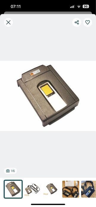 Leitor cartões e impressão digital Precise Biometrics 250MC