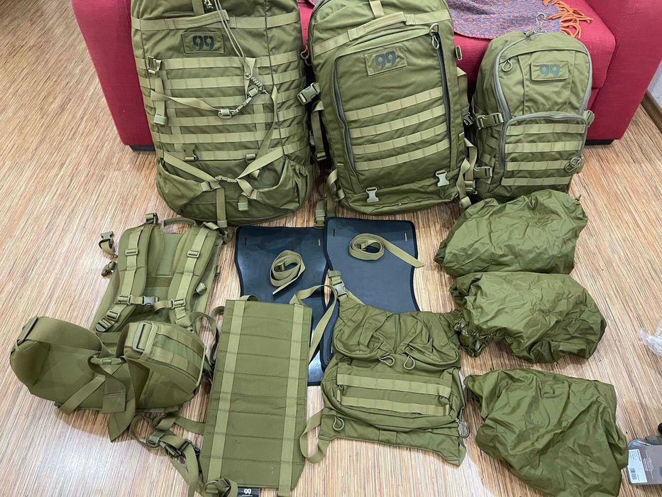 *Новый комплект G99 - 3 тактических рюкзака + грузовая рама, площадка.