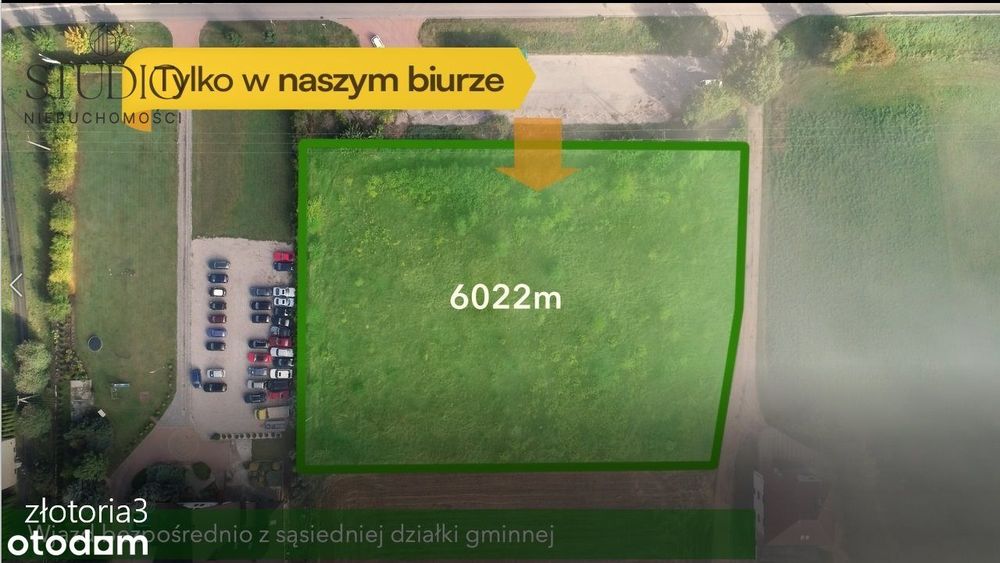 Działka inwestycyjna przy trasie S8 Złotoria