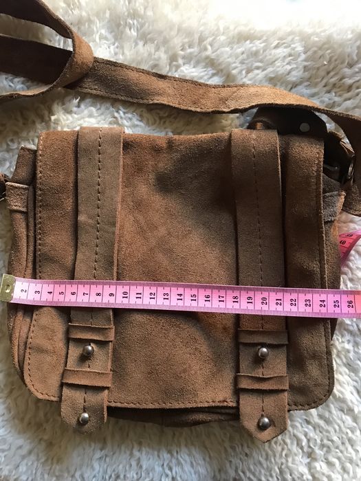Замшева сумка бренд zara