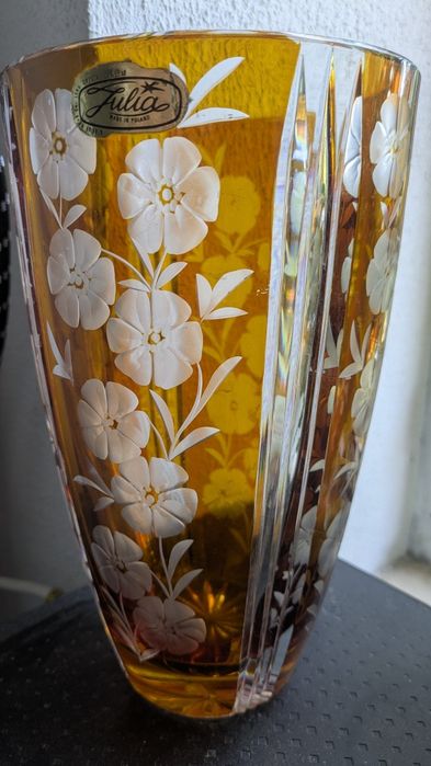 Kryształ Julia Wazon kolor wys. Ok23cm