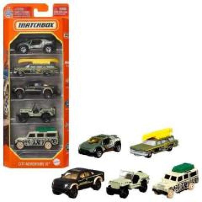 Matchbox Samochodziki 5-pak mix (12szt) karton,