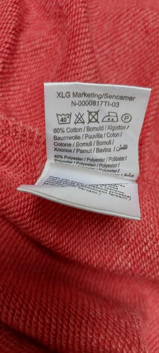 Czerwona bawełniana bluza ze stójką BLEND, R. L