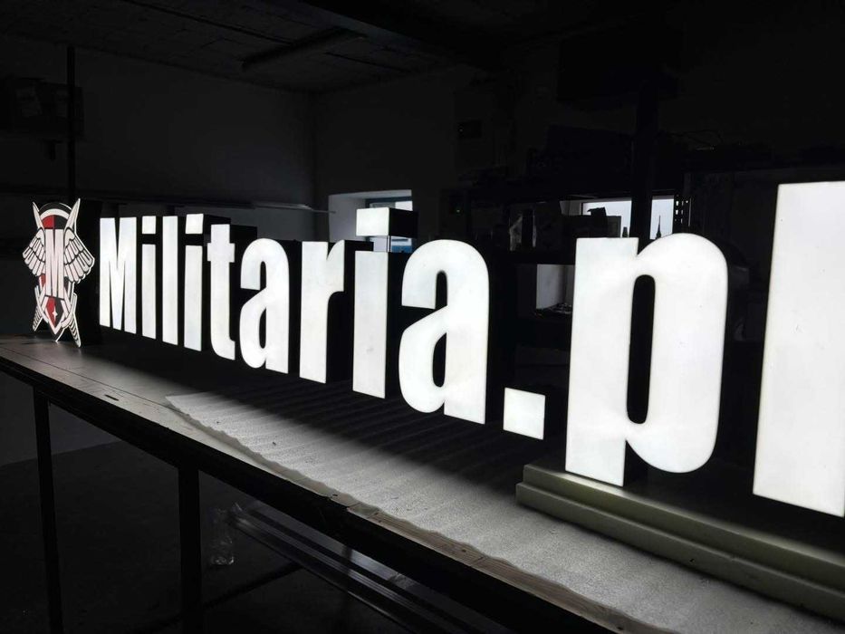 Kaseton podświetlany LED Szyld Litery 3D LED LOGO