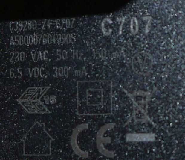 Zasilacz do Gigaset C39280-Z4-C707 6,5V 300mA