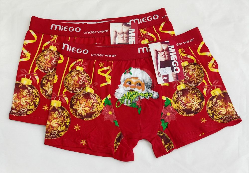 Bokserki świąteczne M komplet