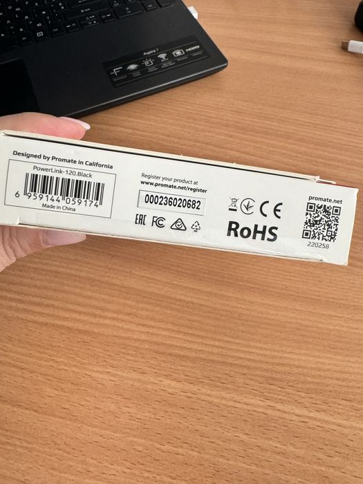 Кабель для PROMATE 20W Ultra fast USB-C