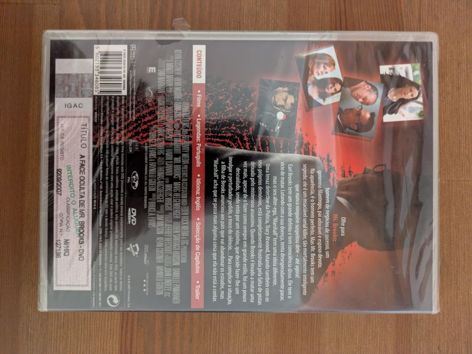 DVD NOVO e SELADO - " A face Oculta de Mr. Brooks " 2007