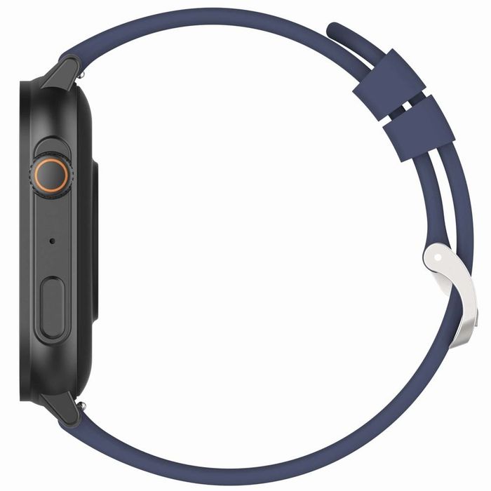 smartwatch gravity gt15-4 niebieski pasek silikonowy + tytanowa