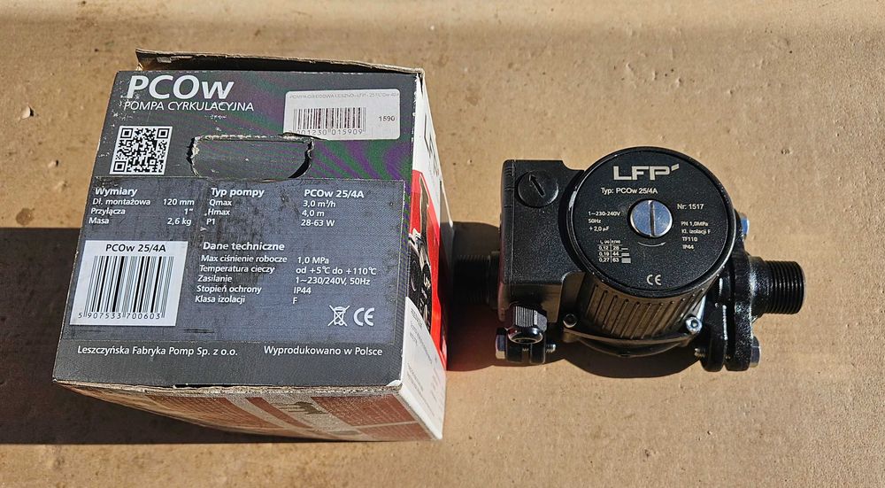 Pompa cyrkulacyjna LFP PCOw 25/4A