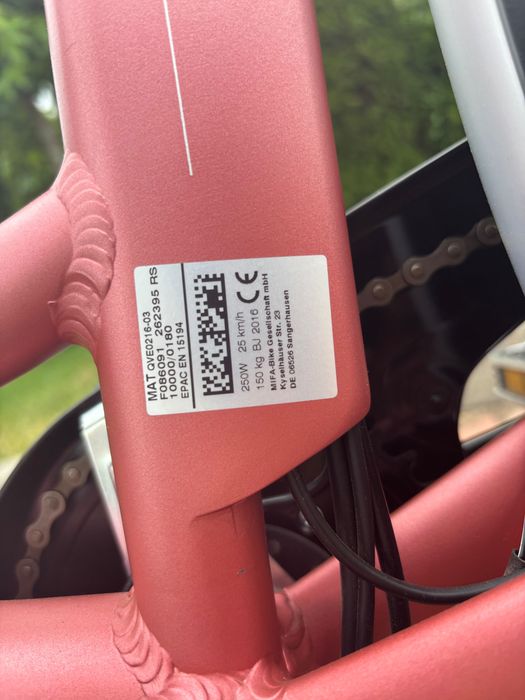 Elektryczny rower damski Mifa Ophia w świetnym stanie
