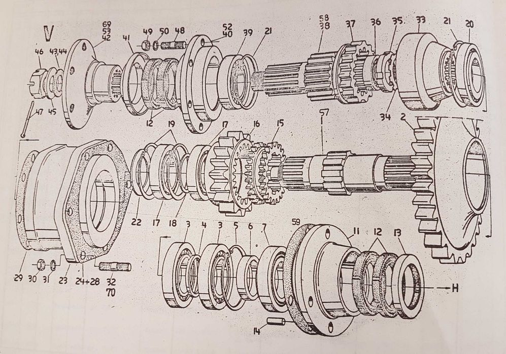Skrzynia biegów SB 102 SB 165 części