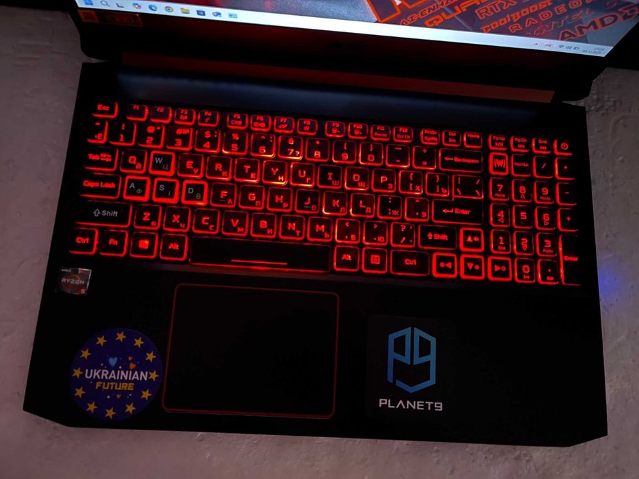 Игровой Acer NITRO AN515 + (RYZEN 8" ЯДЕР) + 16 RAM + Видео RX  (4ГБ)