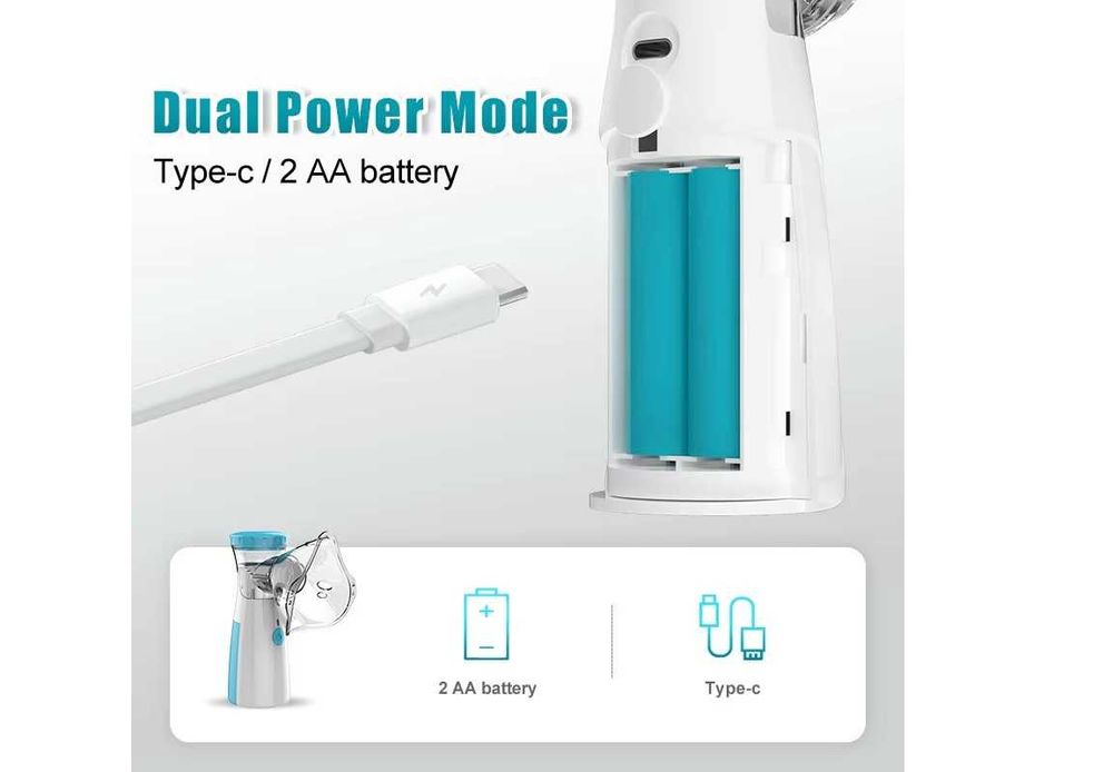 NEBULIZATOR inhalator profesjonalny medyczny elektryczny USB/NOWY