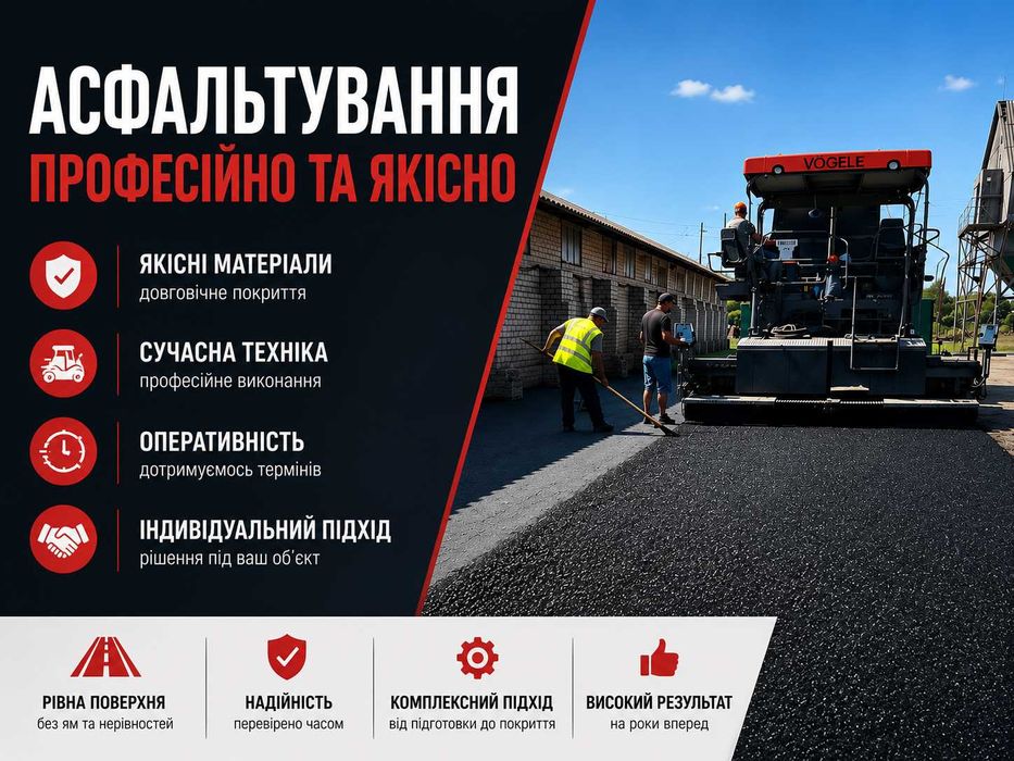 Асфальтирование | Асфальтування Дворів | Швидко | Якісно